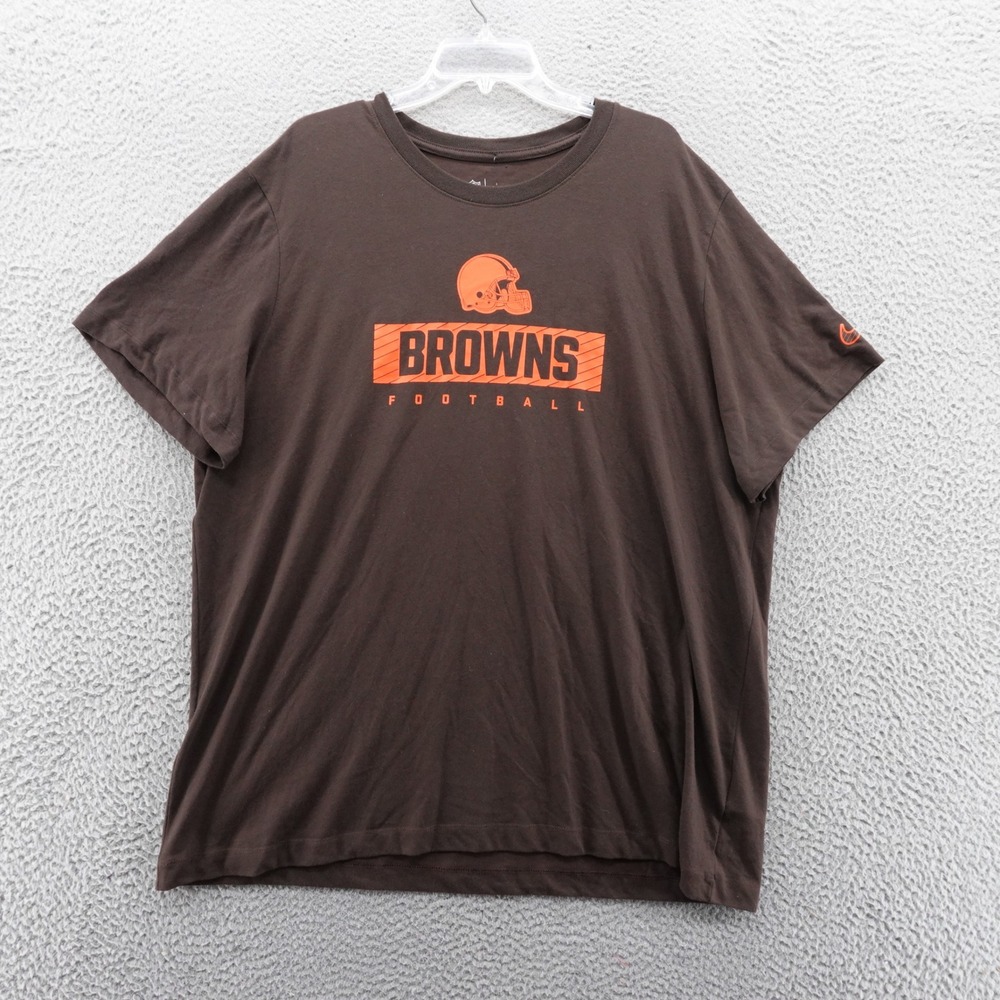 Nike Tee Mens 3XL Brown NFL Dri Fit Cleveland Browns Football TShirt NWT‎